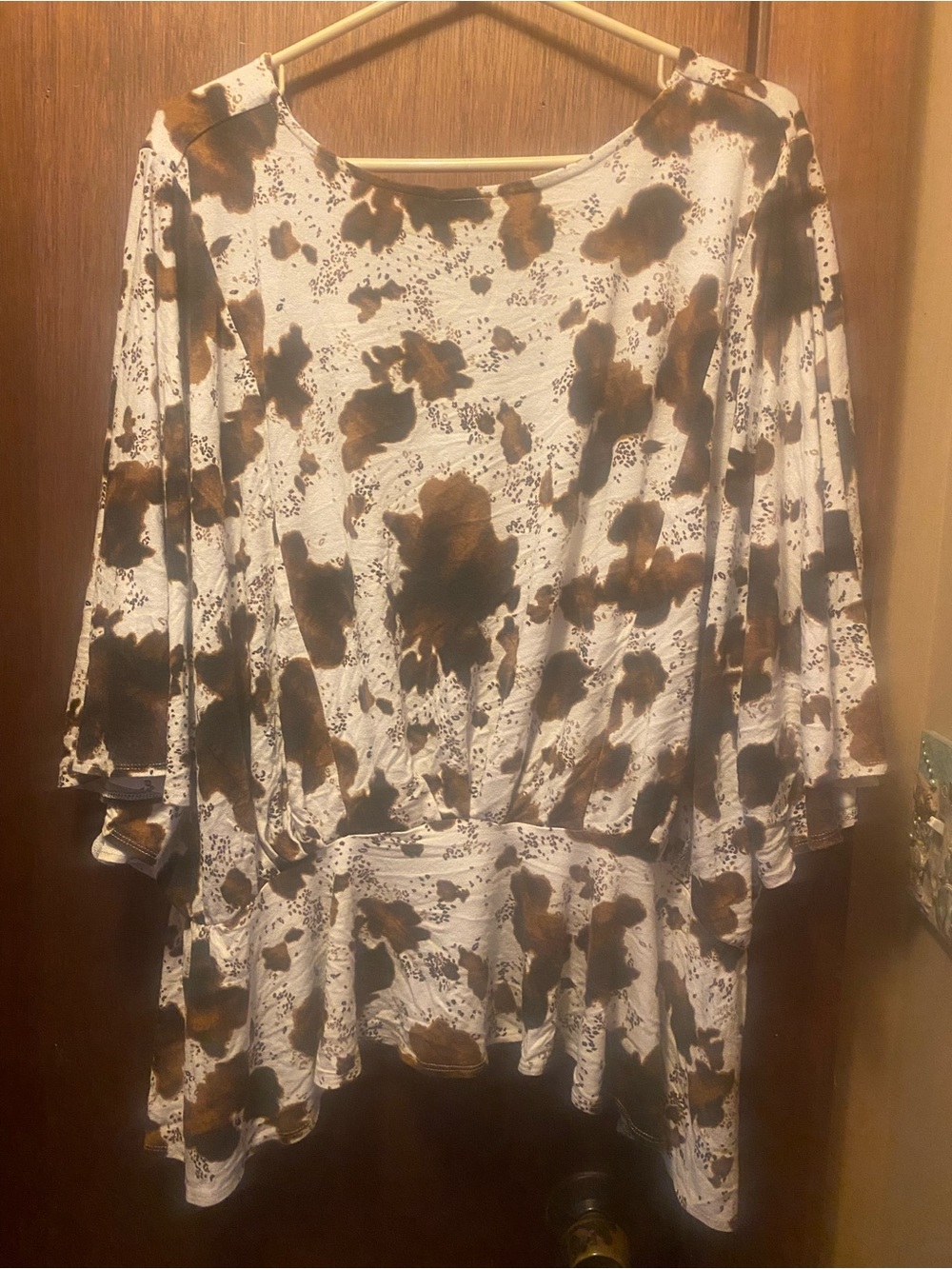 Daytrip Buckle Cow Print Top,” “XXL V-neck - Picture 3 of 3